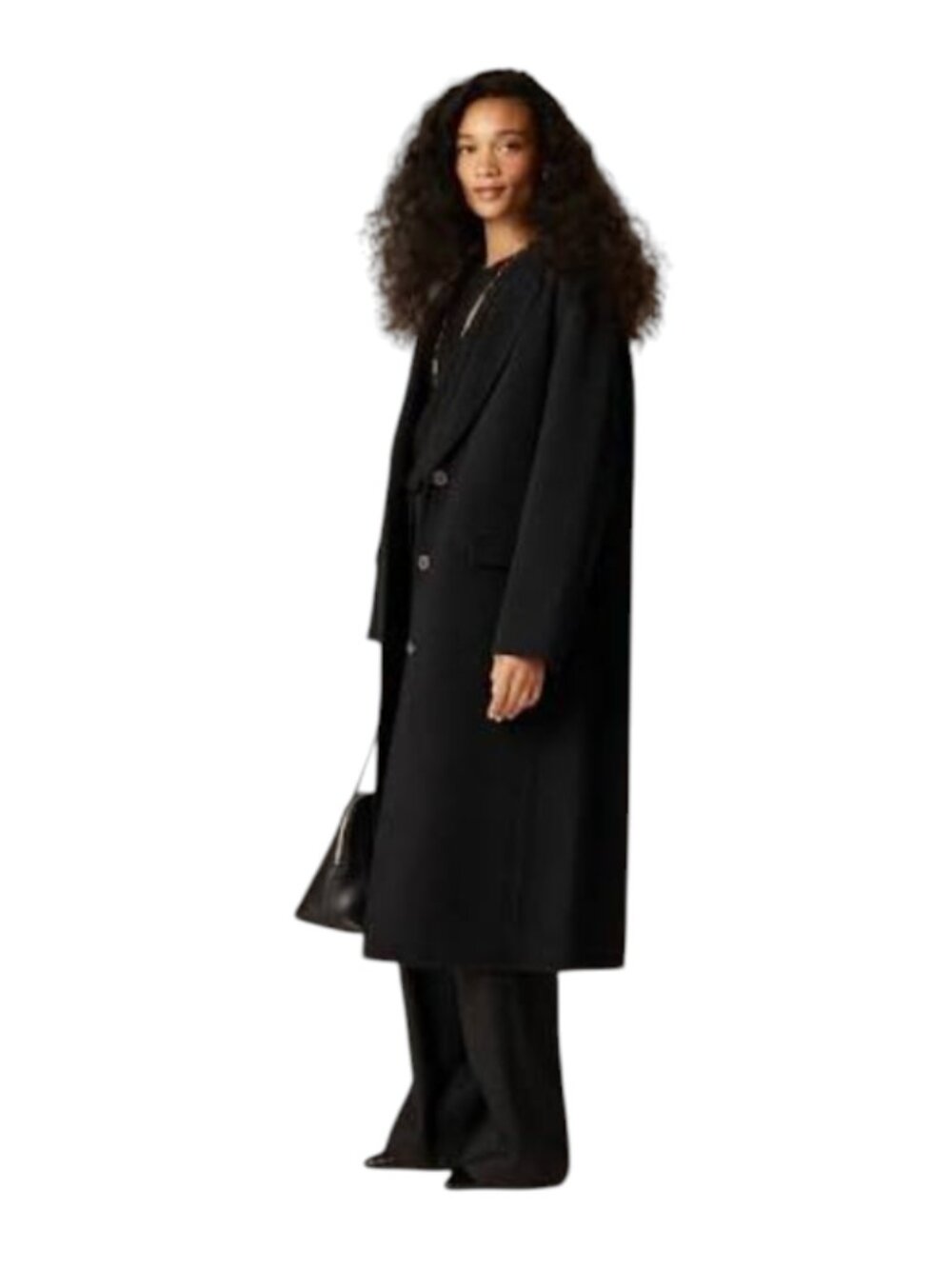 NWT JCrew Chiara Topcoat Coat Womens 8 T Tall Black Double Face Wool Cashmere - Picture 2 of 12